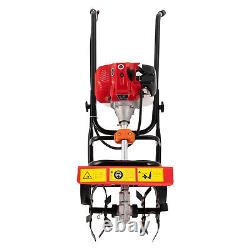 Gas Power Mini Tiller Cultivator Garden Rototiller Cultivator Yard 52CC 2 Stroke