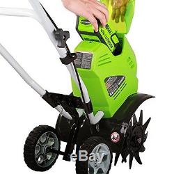 GreenWorks G-MAX 40V 10-inch Cordless Cultivator with Multiple Tools, 27062A New