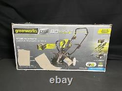 GreenWorks TL80L210 80-Volt 10-Inch Heavy Duty Cordless Tiller Kit