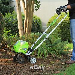 Greenworks 10-Inch 40V Cordless Cultivator, 4.0 AH Battery Included 27062