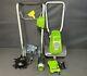 Greenworks 10-inch 40v Cordless Cultivator 4.0 Ah Battery Included Green Used