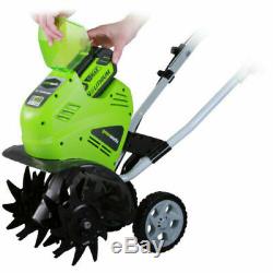 Greenworks 27062 40 Volt G-MAX 10 inch Battery Included Cordless Cultivator
