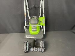 Greenworks 27072 8 Amp 10-Inch Electric Cultivator Green New Open Box
