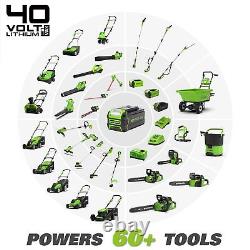 Greenworks 40V 10 Cordless Tiller / Cultivator, 4.0Ah Battery & Charger 27062