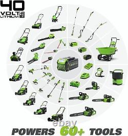 Greenworks 40V 10 Inch Cordless Tiller / Cultivator, Tool Only