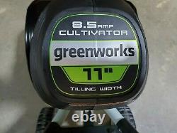 Greenworks 8.5-Amp 11-in Forward-rotating Corded Electric Cultivator Tiller