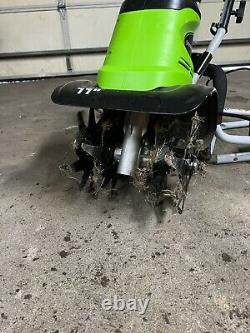 Greenworks Corded Electric Cultivator Forward-rotating 8.5-Amp 11in