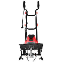 Gymax 14-Inch 10 Amp Corded Electric Tiller And Cultivator 9 Tilling Depth Red