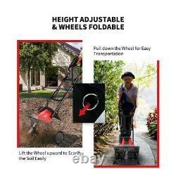 Gymax 14-Inch 10 Amp Corded Electric Tiller And Cultivator 9 Tilling Depth Red