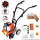 Home Garden Cultivator Lawn Soil Tilling Tiller Tool With 43cc Gas 2 Cycle Engine