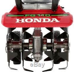 Honda Gas Mini Tiller-Cultivator 4-stroke 4-Tines Metal Wheel Forward-Rotating