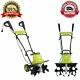 Lawn Electric Garden Tiller Cultivator 16-inch 13.5 Amp 6 Steel Angled Tines New