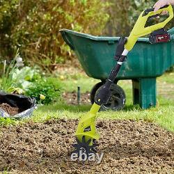 Livebest Garden Cordless Tillers Cultivators Electric Yard Battery & Charger