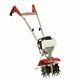 Mantis 4-cycle Tiller + Cultivator 7940, 25cc, Multi-use Lawn Care Machine, Red