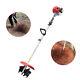 Mini Handheld Tiller Cultivator 42.7cc 2-stroke Air-cooled Gas Powered Engine