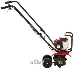 Mini Tiller-Cultivator 9 in. 25 cc 4-Cycle Middle Tine Forward-Rotating Gas