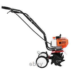 NEW 52CC Electric Garden Tiller Rototiller Yard Raised Bed Front Tine Tool 3HP