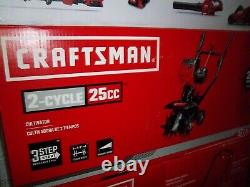 NEW CRAFTSMAN Gas Powered Tiller Cultivator 2 CYCLE 25 CC FRONT TINE FREE SHIP
