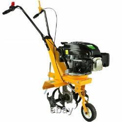New 5 HP Petrol Tiller Cultivator Rotavator Garden Lawn Machine Pro
