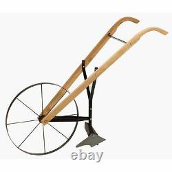 New Maxim Mfg Bhw-24 24 Hi-wheel Wooden Handle Garden Push Plow Cultivator