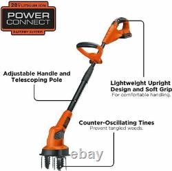 Powerful Electric Tiller LGC120 20V MAX Garden Cultivator includes battery New
