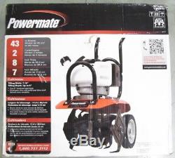 Powermate 10 in. 43cc Gas 2-Cycle Portable Adjustable Foldable Handle Cultivator