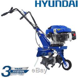 Rotovator Cultivator Petrol Garden Lawn Tiller Hyundai 3.4hp 139cc 4-Stroke 1