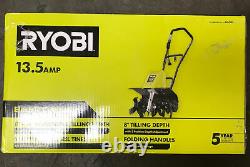Ryobi Corded Cultivator 13.5 Amp Motor Fold-Down Handle 6 Tines #RYAC701