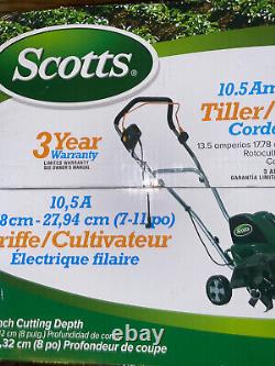 Scotts 10.5 Amp Corded Electric Tiller/Cultivator, Scotts Model TC70105S