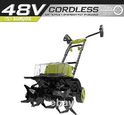 Sun Joe 24V-X2-TLR14-CT Cordless Front Tiller/Cultivator 4 Tines, Tool Only