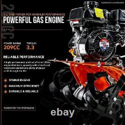 SuperHandy Super Duty 7HP 209cc 4 Stroke Gas Motor RotoTiller Cultivator