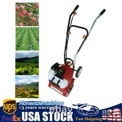 USED 52CC 2hp 2-Stroke Forward Rotate Compact Tine Tiller Cultivator Yard Gas