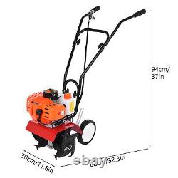 US 2 Stroke 52cc Petrol Cultivator for digging, weed removal, soil cultivation