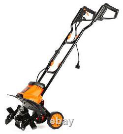 US Garden Tools 10-Amp 14-Inch Electric Tiller and Cultivator Lawn Care Powerful