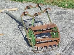 Vintage Antique Garden Hand Push Cultivator Tiller RoHo Weed Plow Vegetable Claw