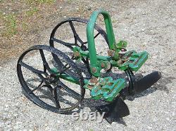 Vintage Antique PLANET JR 2 -wheel Garden Hand Push Cultivator Weed Sweep Plow