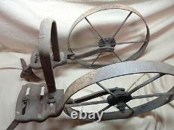Vintage Planet Jr Double Wheel Cultivator with Sweeps Collectable