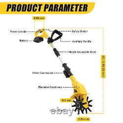 20V Motoculteur de jardin électrique sans fil avec batterie rechargeable