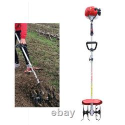 42,7CC 2 Temps Mini Motoculteur à Essence Rototiller pour Jardin et Ferme