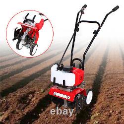 52CC 2Stroke Mini Tiller Cultivateur à essence Rototiller Motorisé Jardin Ferme Tiller US