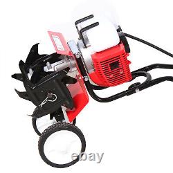 52CC 2Temps Mini Tiller Cultivateur à essence Rotovateur à moteur de jardin Ferme Tiller US