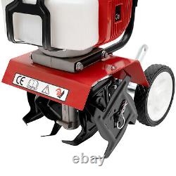 52CC 2 temps Mini motoculteur à essence Outil de labourage du sol pour ferme et jardin 1.65kw