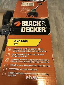 Black & Decker Gxc1000 Sans Fil 18v Power Hoe Cultivator + Batterie & Chargeur Nouveau