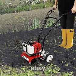 Motoculteur à essence de 2HP 52CC Outil de labour de sol pour jardin et ferme