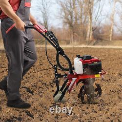 Motoculteur à essence de jardin de ferme de puissance de gaz 63cc à 4 temps