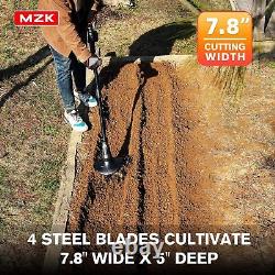 Motoculteur sans fil MZK 20V avec 24 dents en acier