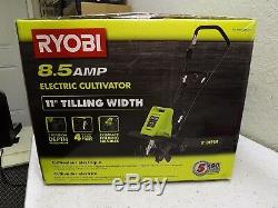 Ryobi Cultivateur Portable 11 Largeur De Travail 8,5 Ampères Cordon De Verrouillage Pliable Électrique